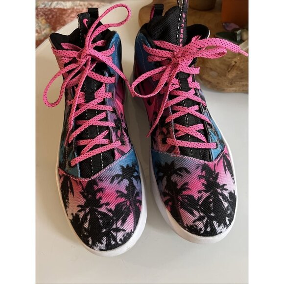 Nike Hyperfr3sh QS Palm Trees Men's Size 8.5 Shoes Blue Lagoon Pink 808781-400 - Picture 3 of 7